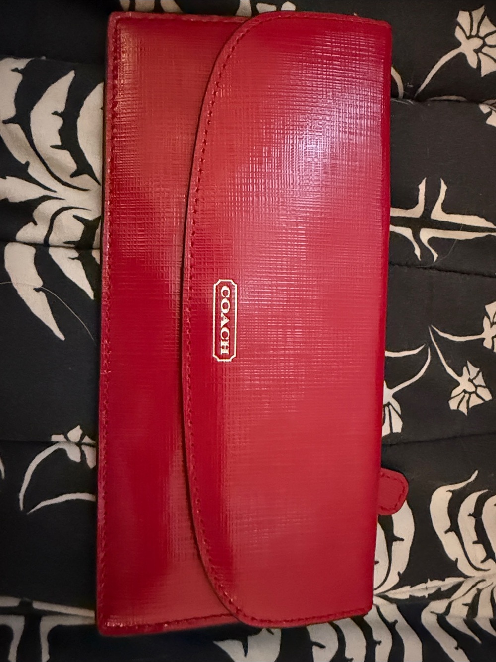 NWT COACH Red Leather Wallet (also see the listing for matching purse)